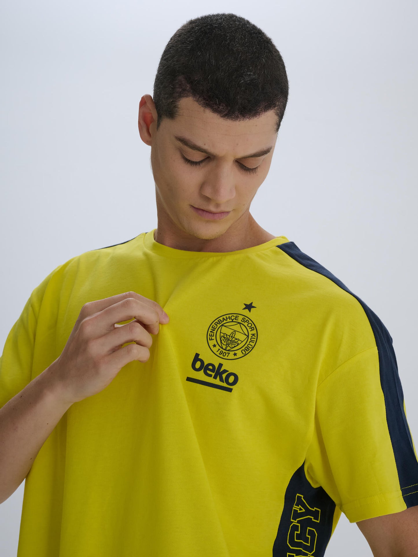Fenerbahçe Sarı 24/25 Basketbol Oversize Tshirt
