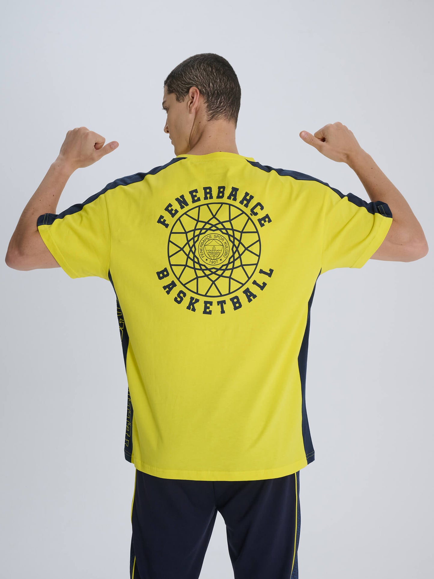 Fenerbahçe Sarı 24/25 Basketbol Oversize Tshirt