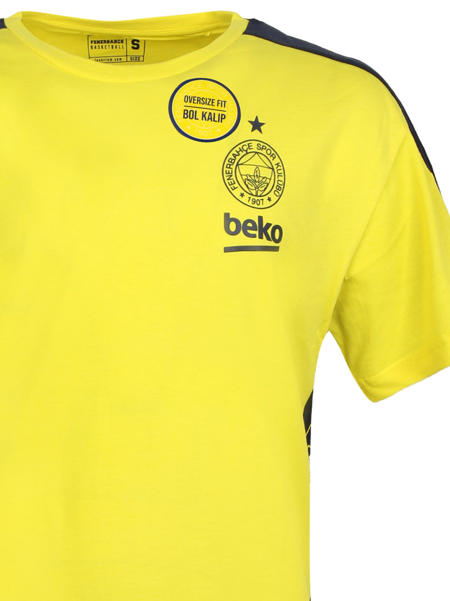 Fenerbahçe Sarı 24/25 Basketbol Oversize Tshirt