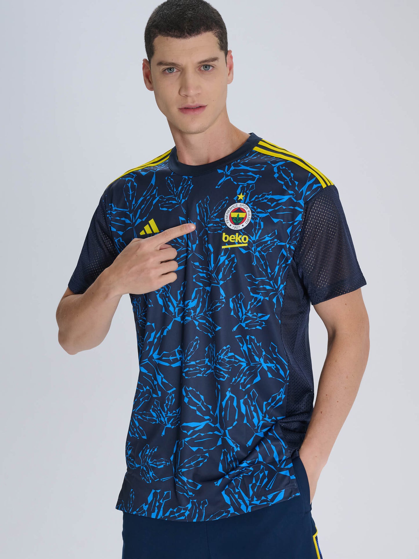 Fenerbahçe Beko 24/25 Adidas Lacivert Basketbol Erkek Tshirt