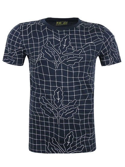 Fenerbahçe Lacivert Trend Palamut Pattern Erkek Tshirt