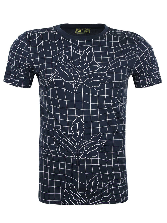 Fenerbahçe Lacivert Trend Palamut Pattern Erkek Tshirt