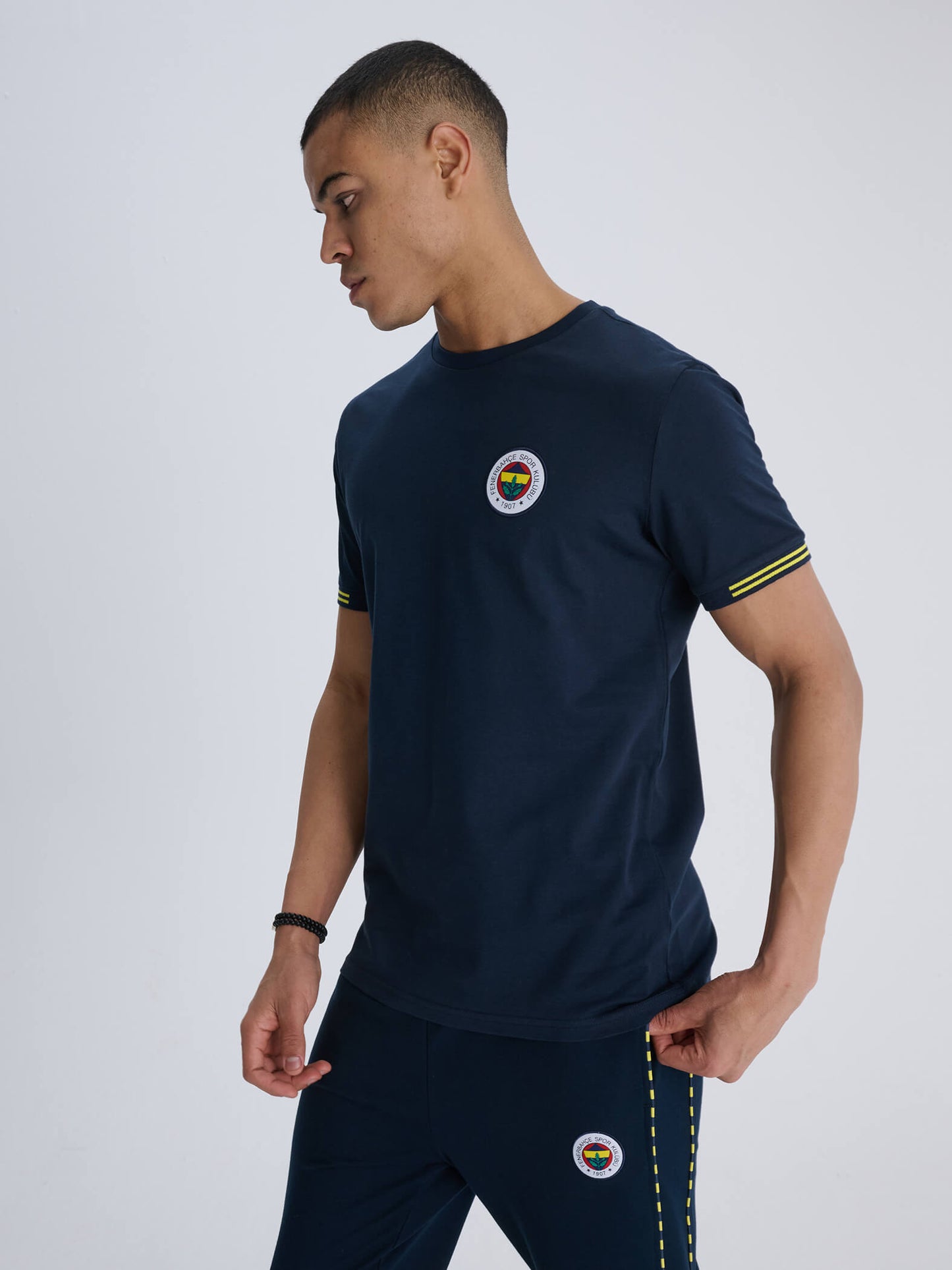 Fenerbahçe Lacivert Sırt Detaylı Tribün Erkek Tshirt