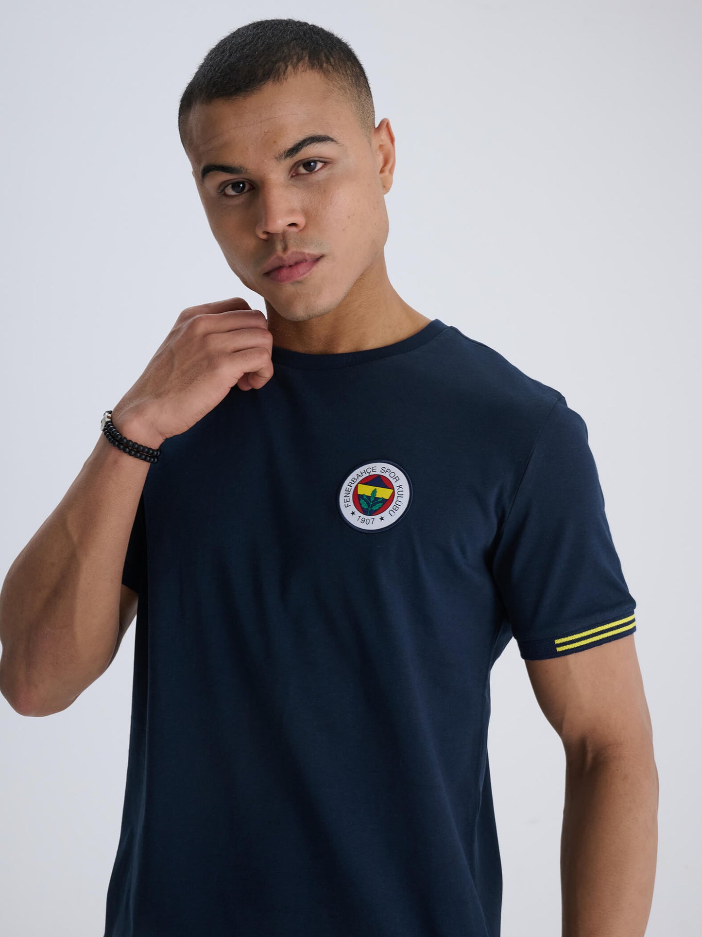 Fenerbahçe Lacivert Sırt Detaylı Tribün Erkek Tshirt