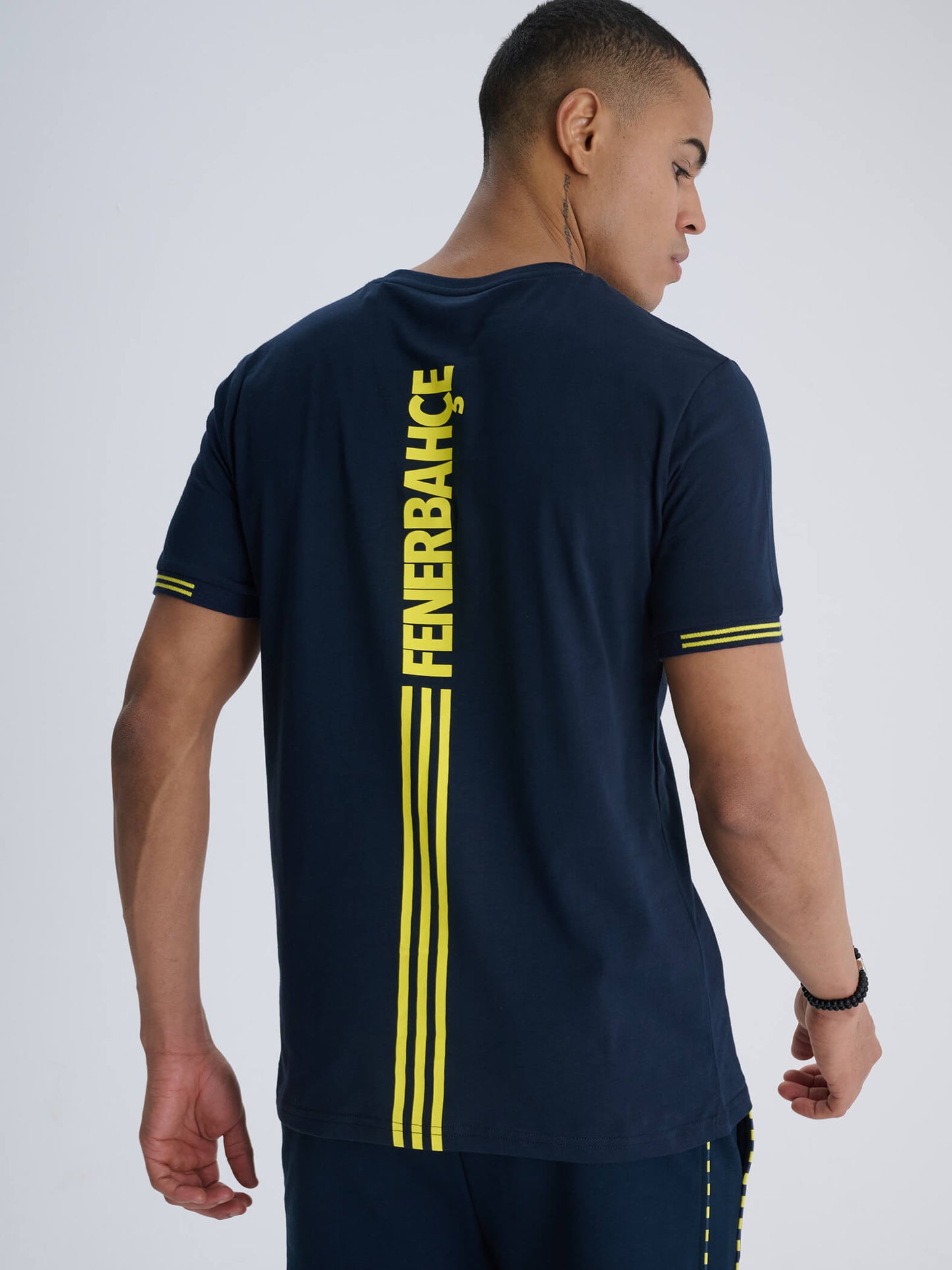 Fenerbahçe Lacivert Sırt Detaylı Tribün Erkek Tshirt
