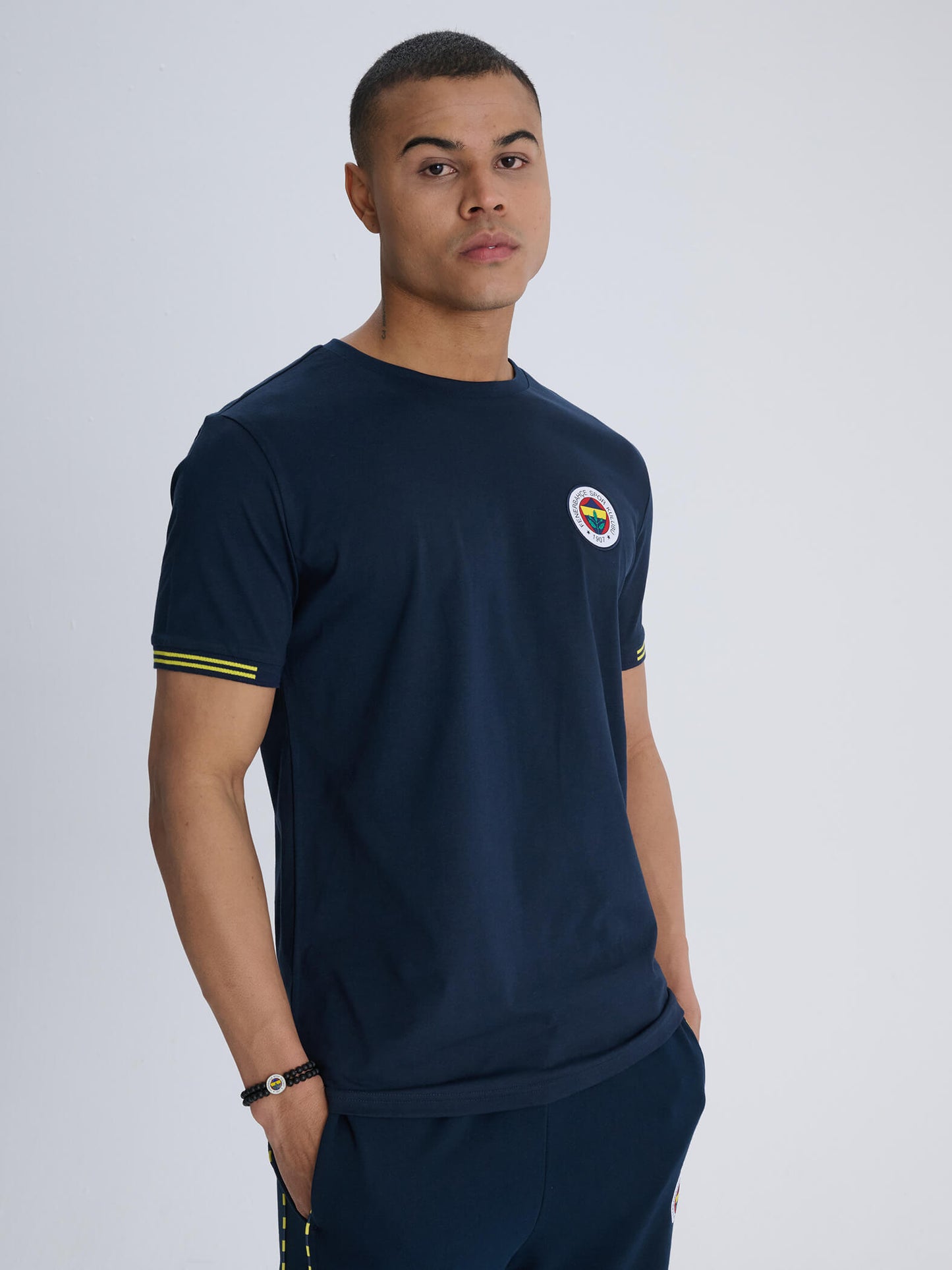 Fenerbahçe Lacivert Sırt Detaylı Tribün Erkek Tshirt