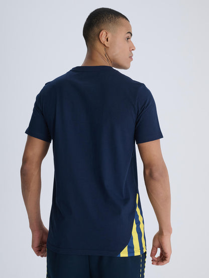 Fenerbahçe Lacivert Tribün Çubuklu Detaylı Erkek Tshirt