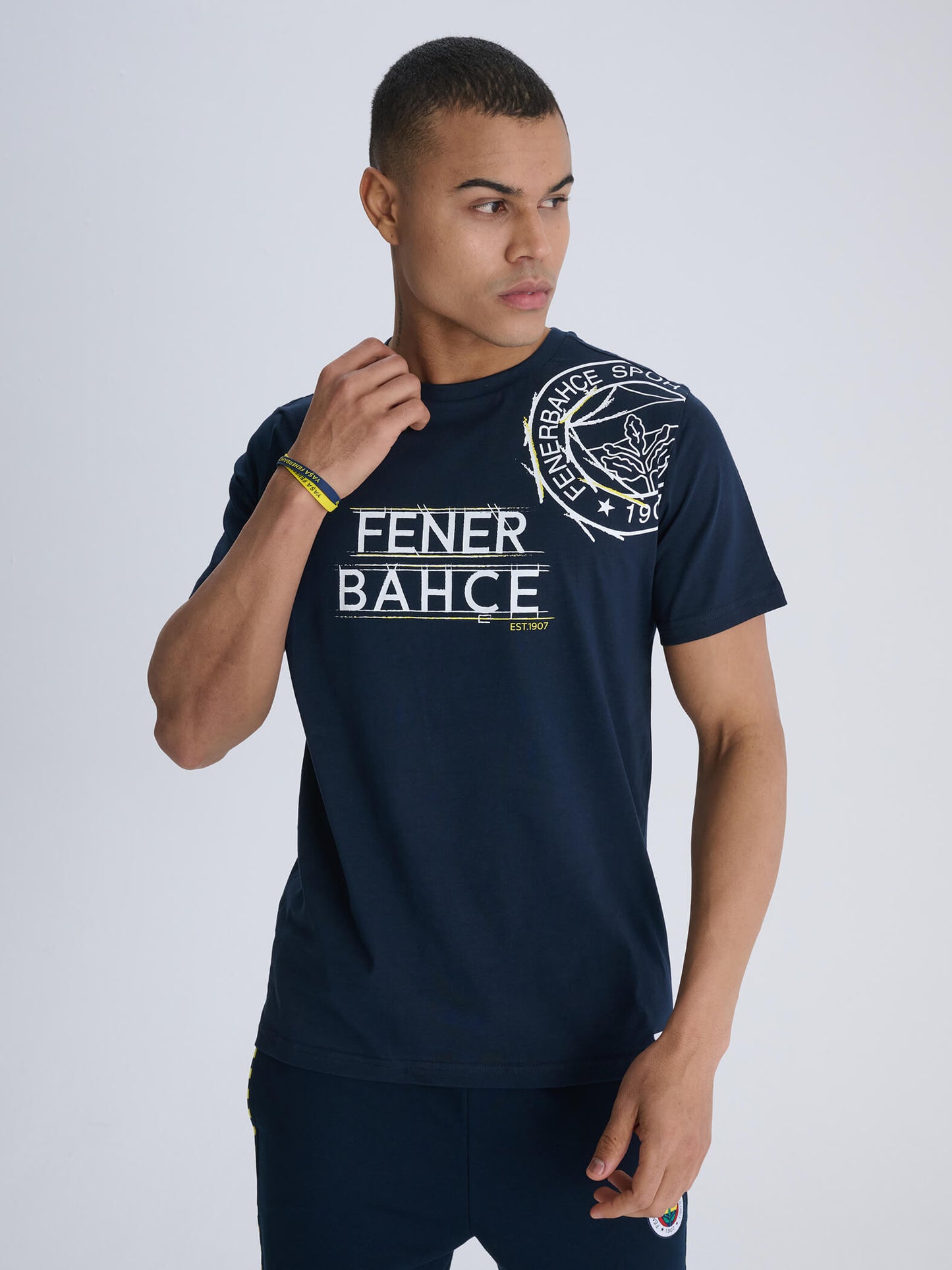 Fenerbahçe Lacivert Tribün Omuz Logolu Tshirt
