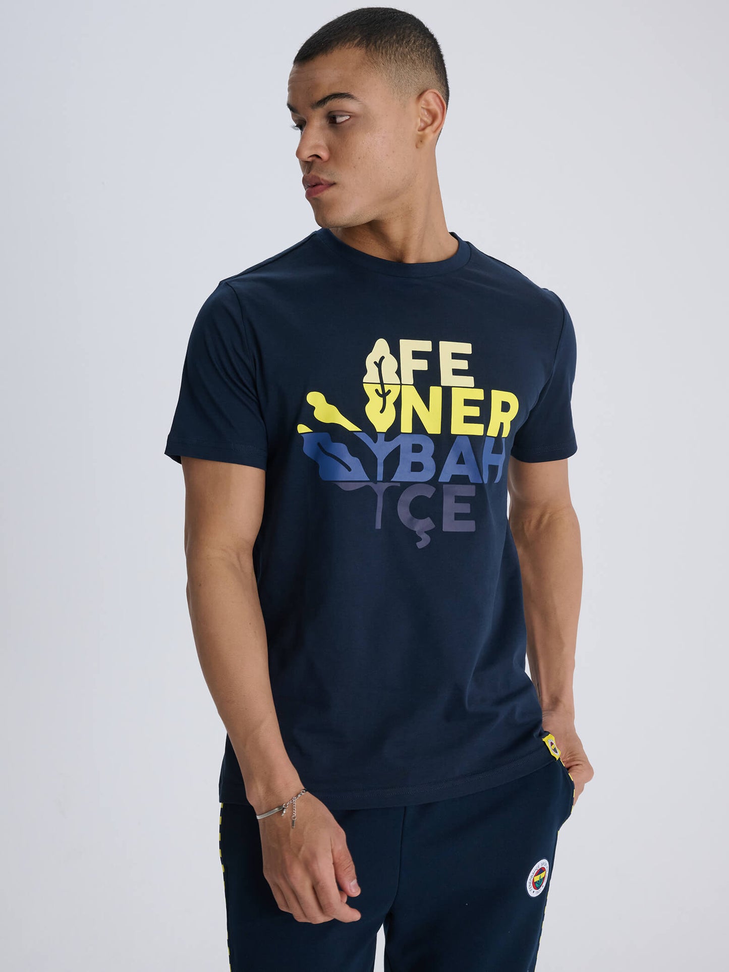 Fenerbahçe Lacivert Tribün Palamut Erkek Tshirt