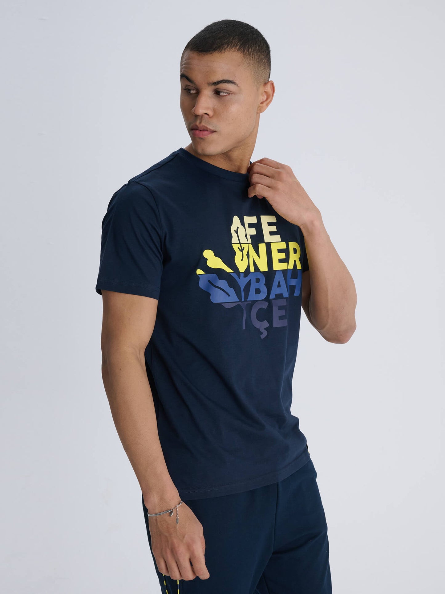 Fenerbahçe Lacivert Tribün Palamut Erkek Tshirt