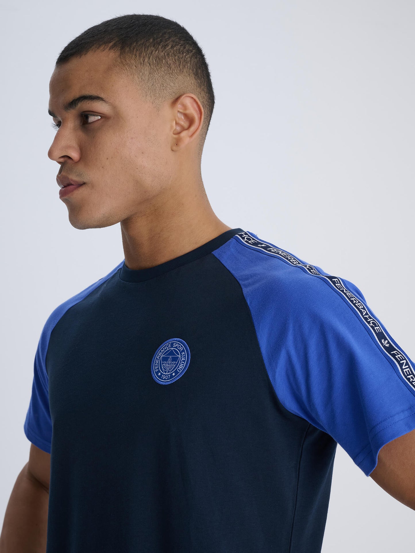 Fenerbahçe Lacivert Tribün Tiktaklı Erkek Tshirt