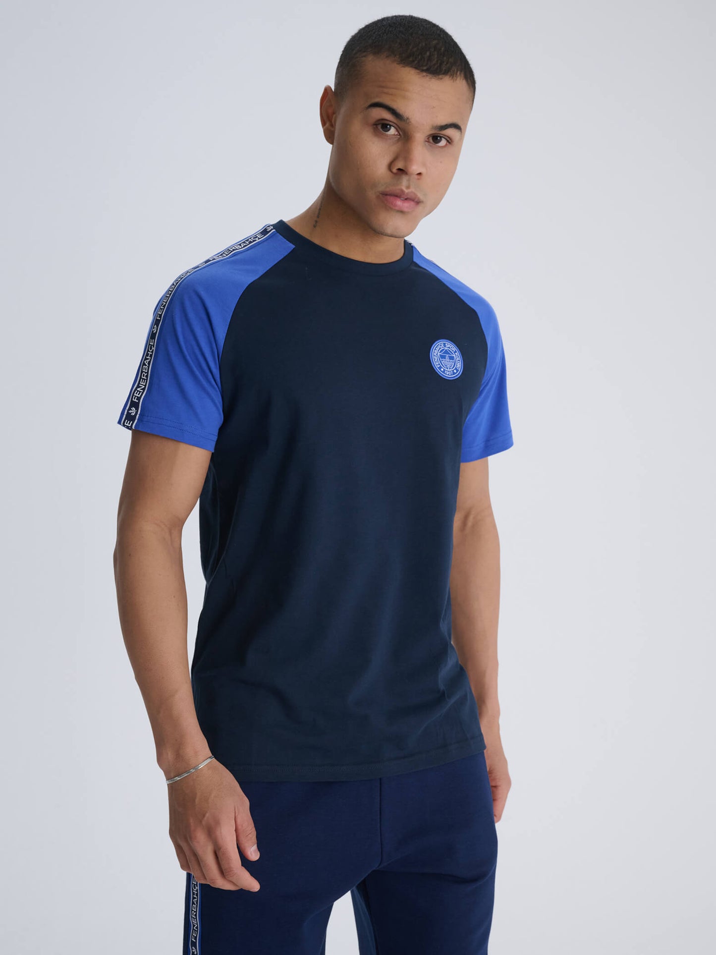 Fenerbahçe Lacivert Tribün Tiktaklı Erkek Tshirt