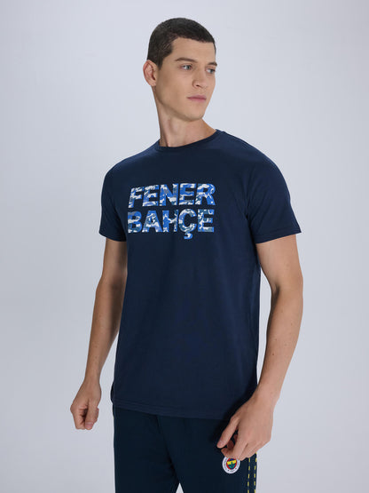 Fenerbahçe Lacivert Tribün Kamuflaj Erkek Tshirt