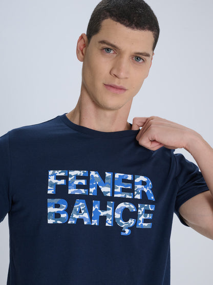 Fenerbahçe Lacivert Tribün Kamuflaj Erkek Tshirt