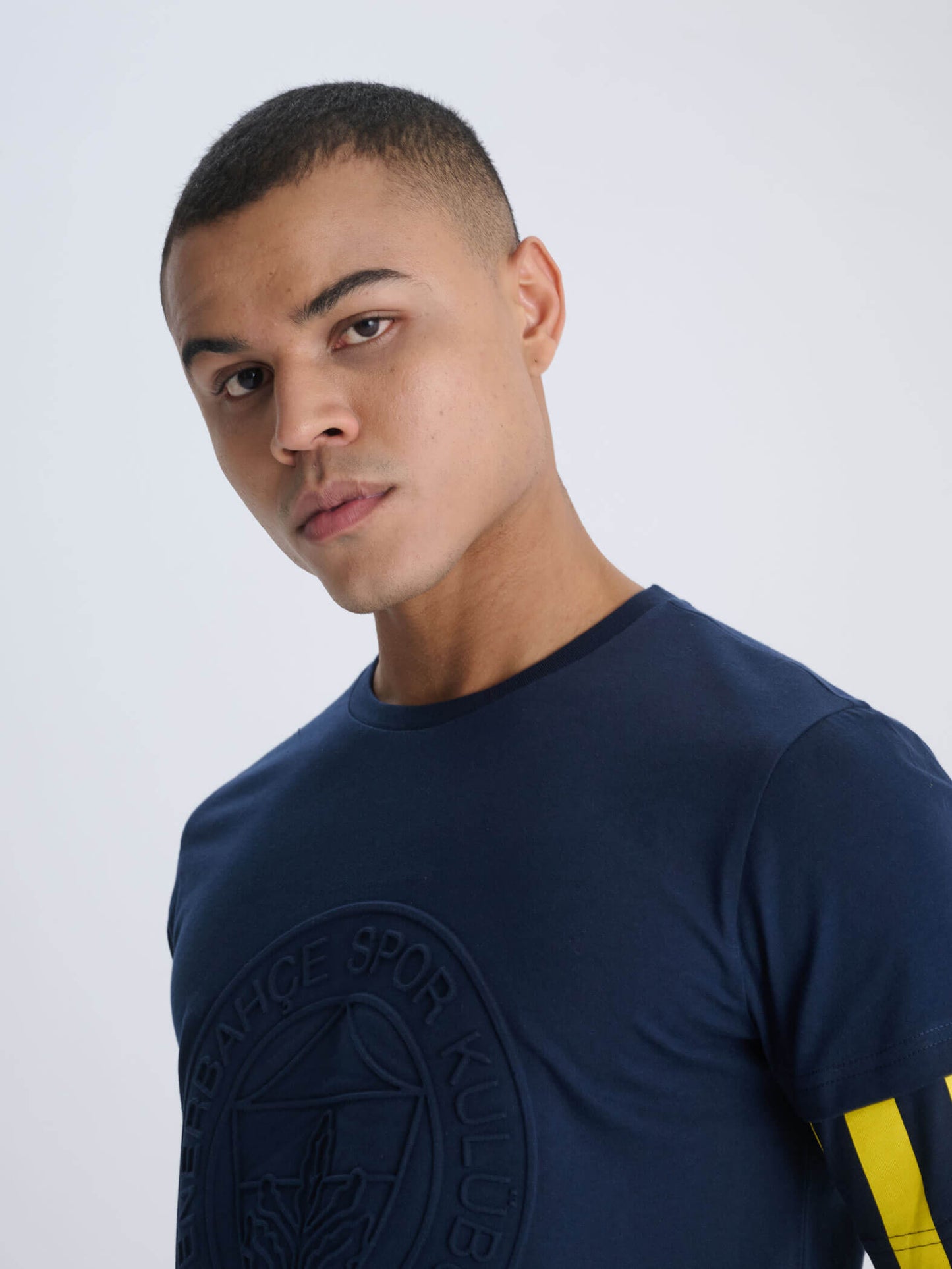 Fenerbahçe Lacivert Tribün Çubuklu Kollu Erkek Tshirt