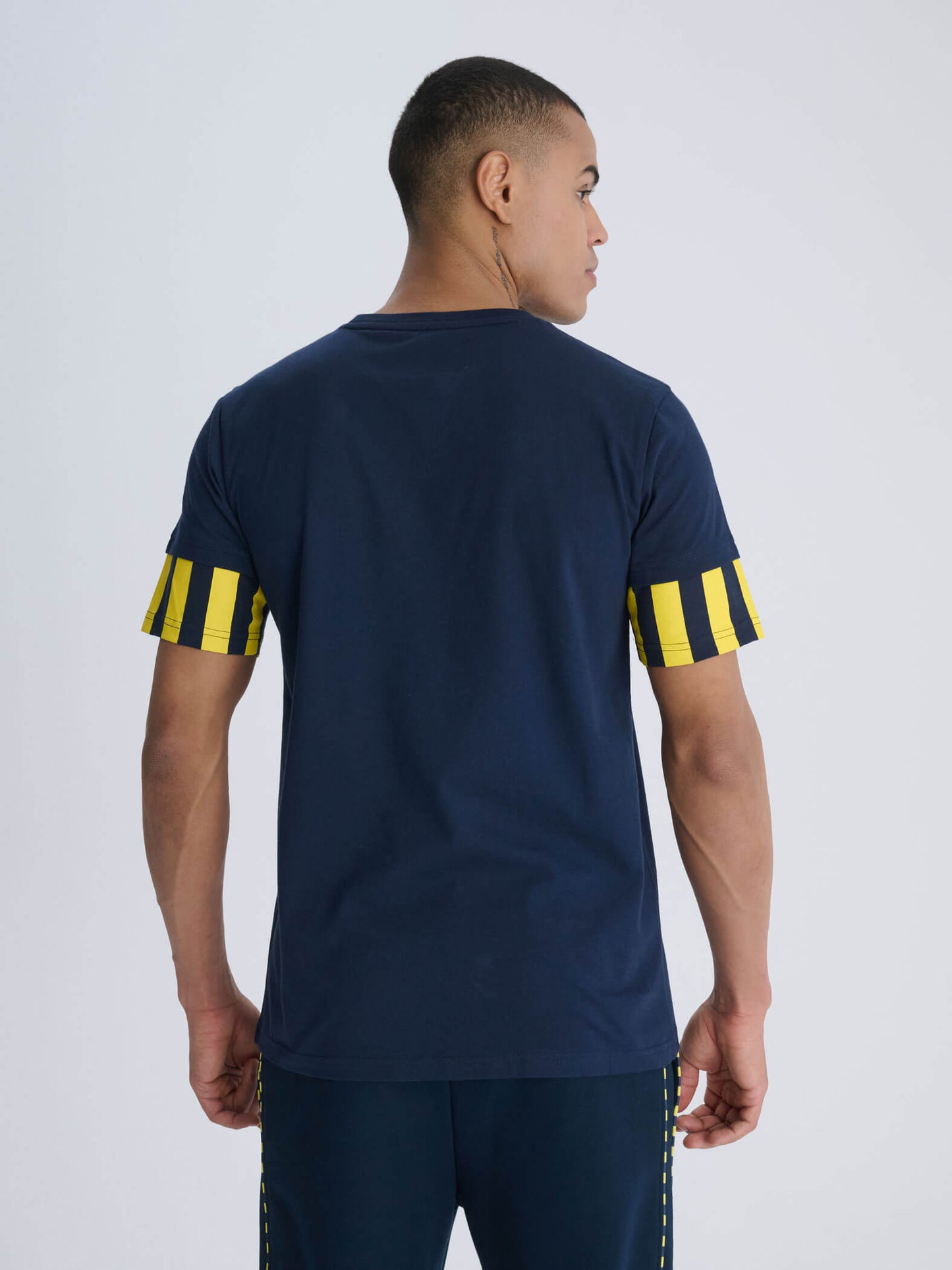 Fenerbahçe Lacivert Tribün Çubuklu Kollu Erkek Tshirt