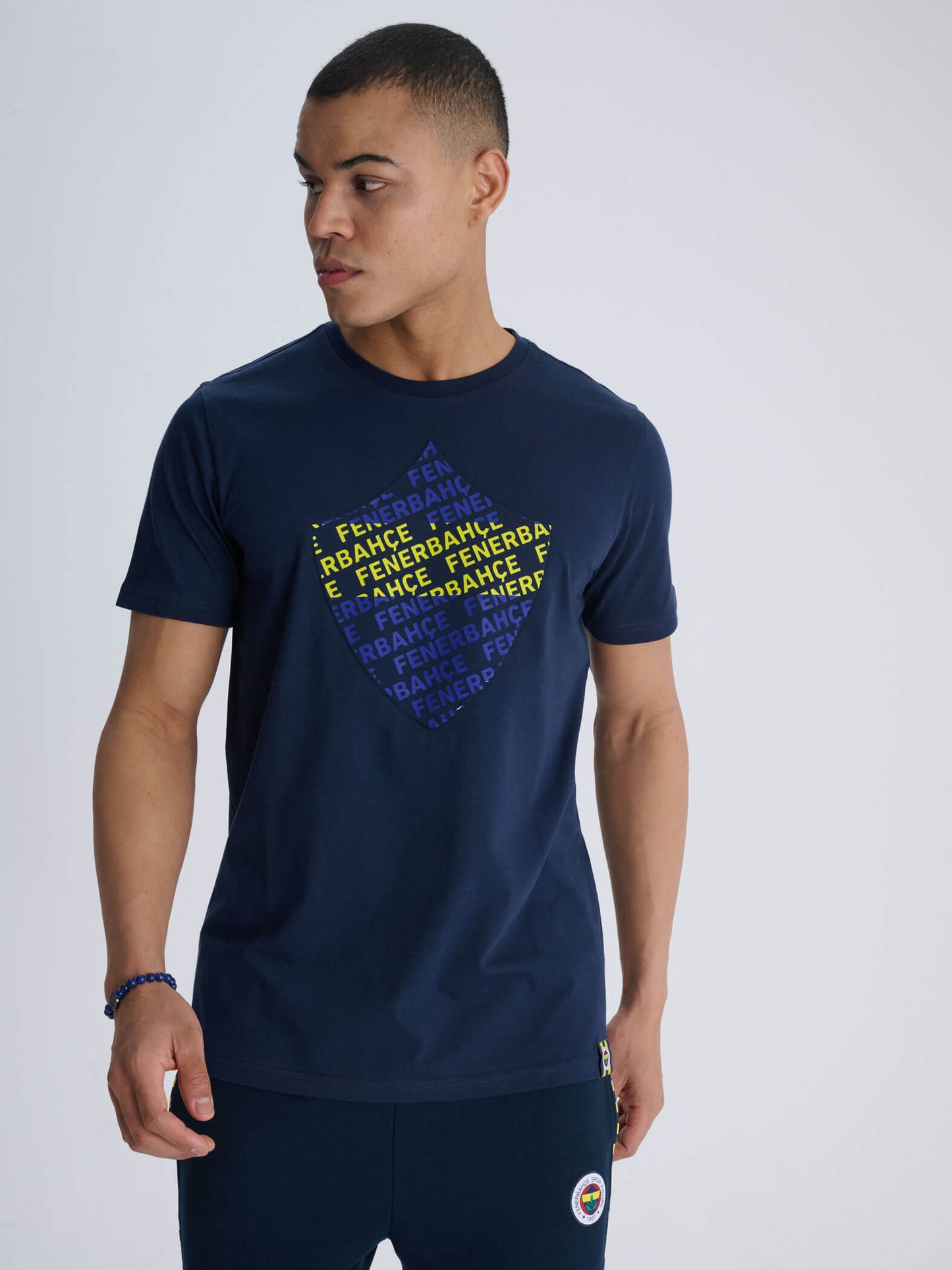 Fenerbahçe Sarı Lacivert Tribün Kalkan Erkek Tshirt