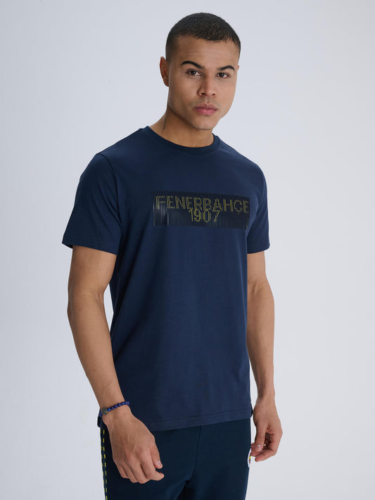 Fenerbahçe Lacivert Tribün Optik Illüzyon Erkek Tshirt