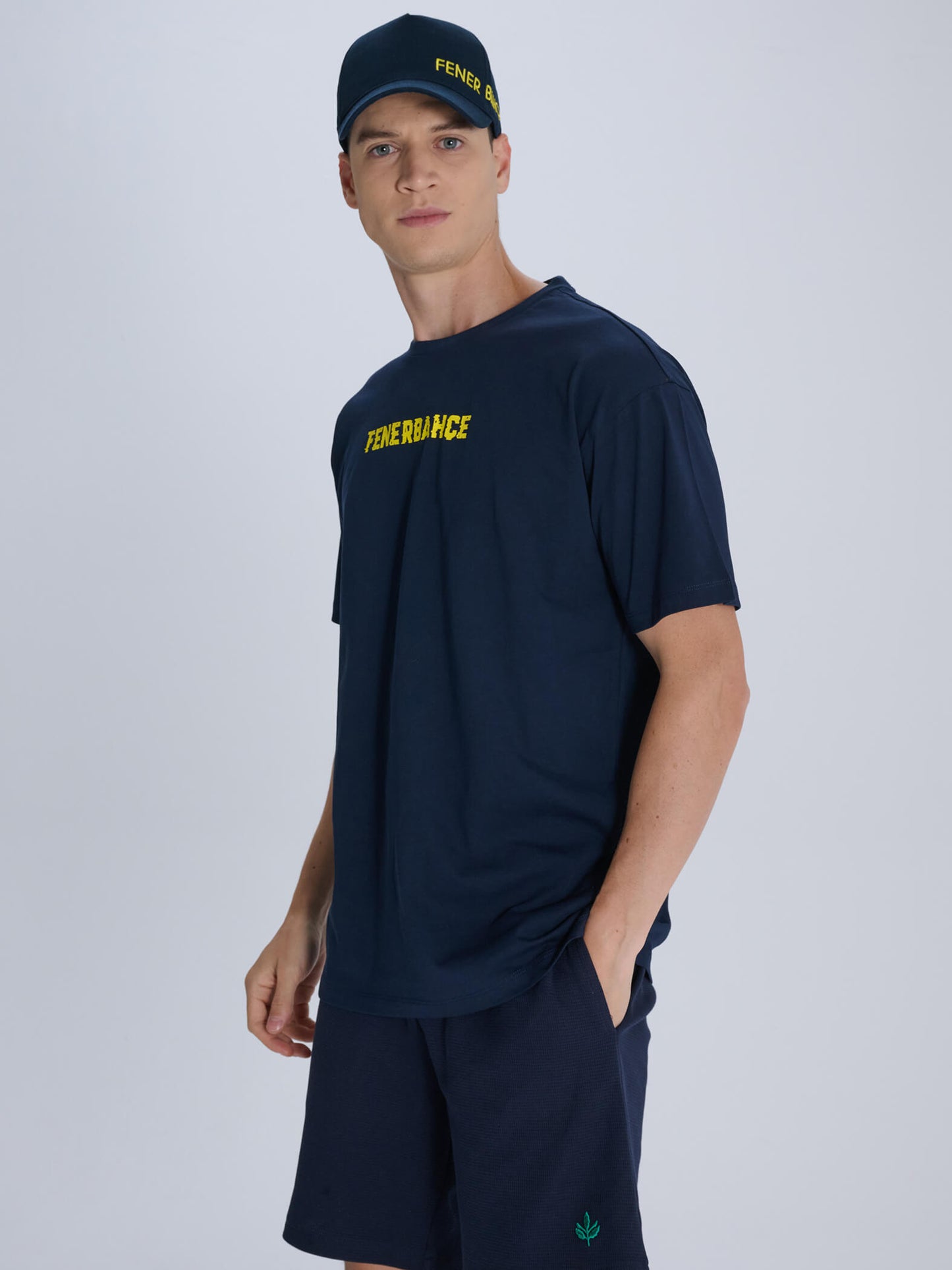 Fenerbahçe Sarı Lacivert Tribün Erkek Oversize Tshirt