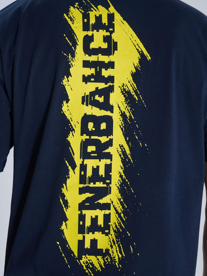 Fenerbahçe Sarı Lacivert Tribün Erkek Oversize Tshirt