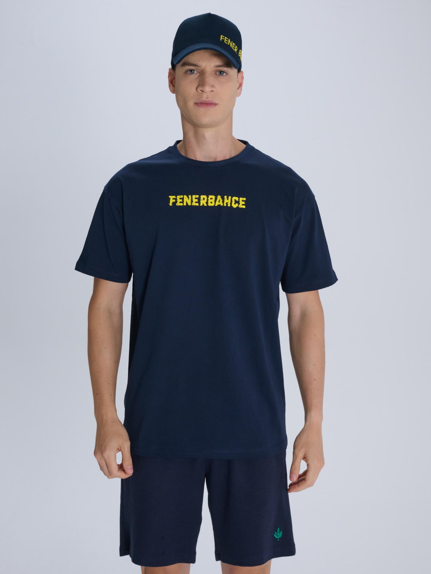 Fenerbahçe Sarı Lacivert Tribün Erkek Oversize Tshirt