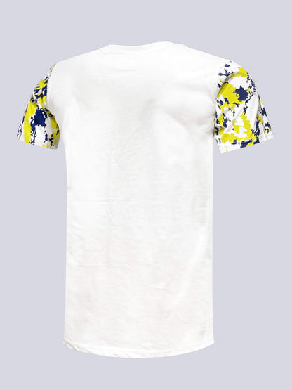 Fenerbahçe Beyaz Tribün Kamuflaj Detaylı Erkek Tshirt