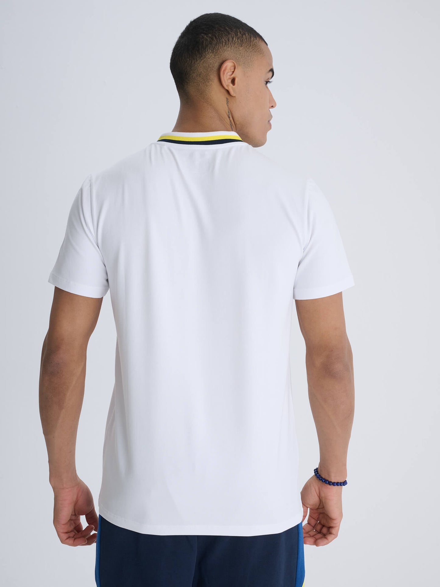Fenerbahçe Beyaz Tribün Triko Yaka Erkek Tshirt