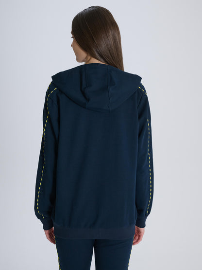 Fenerbahçe Lacivert Tribün Kadın Basic Sweatshirt
