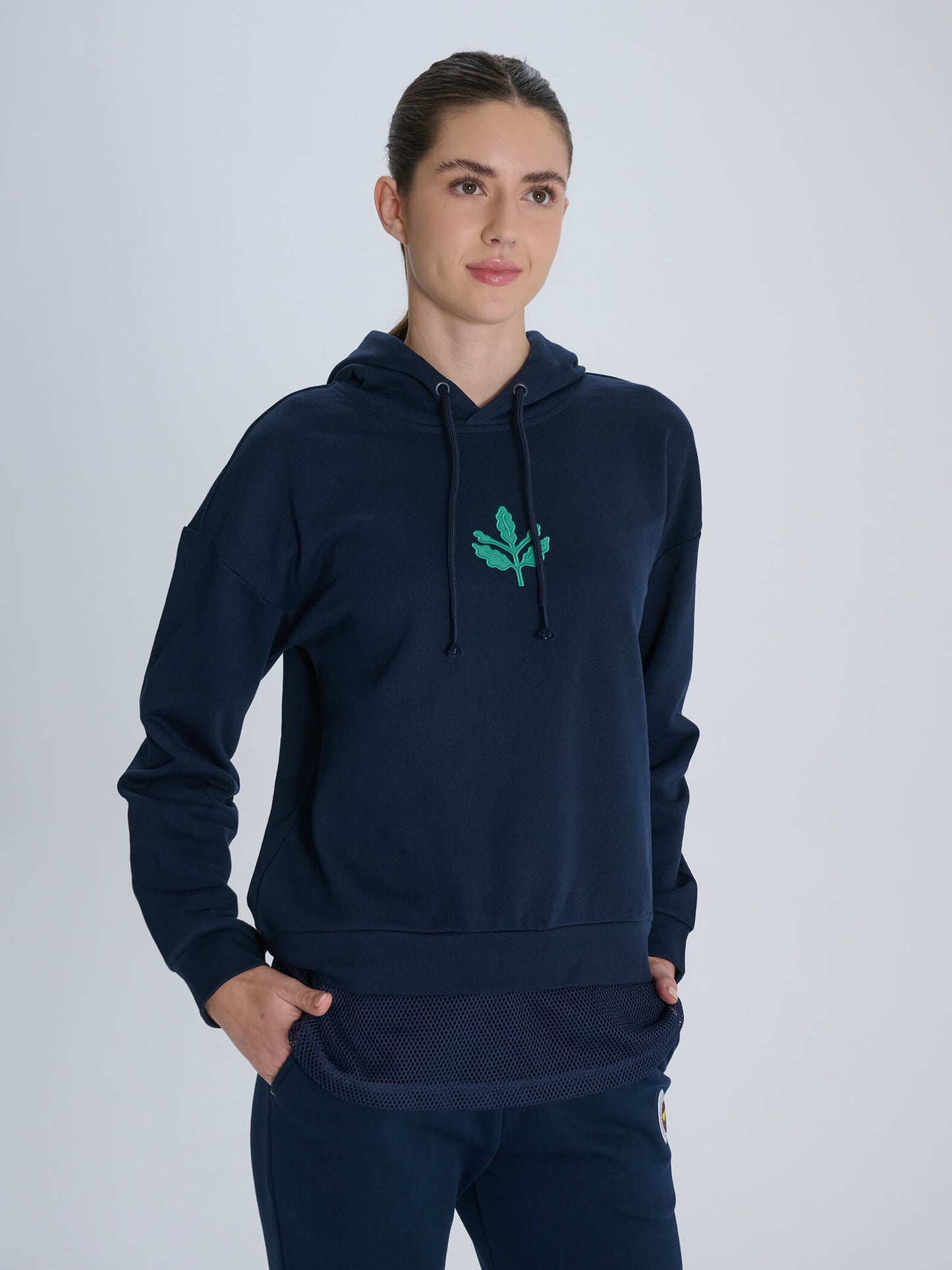 Fenerbahçe Lacivert Trend Yeşil Palamut Kadın Sweatshirt