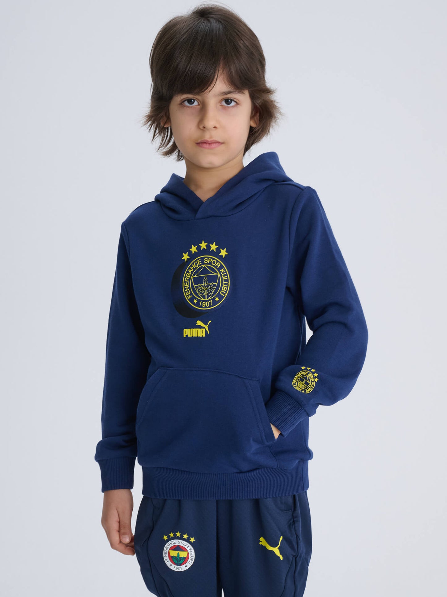 Fenerbahçe Puma Lacivert  Logo Jr Sweatshirt