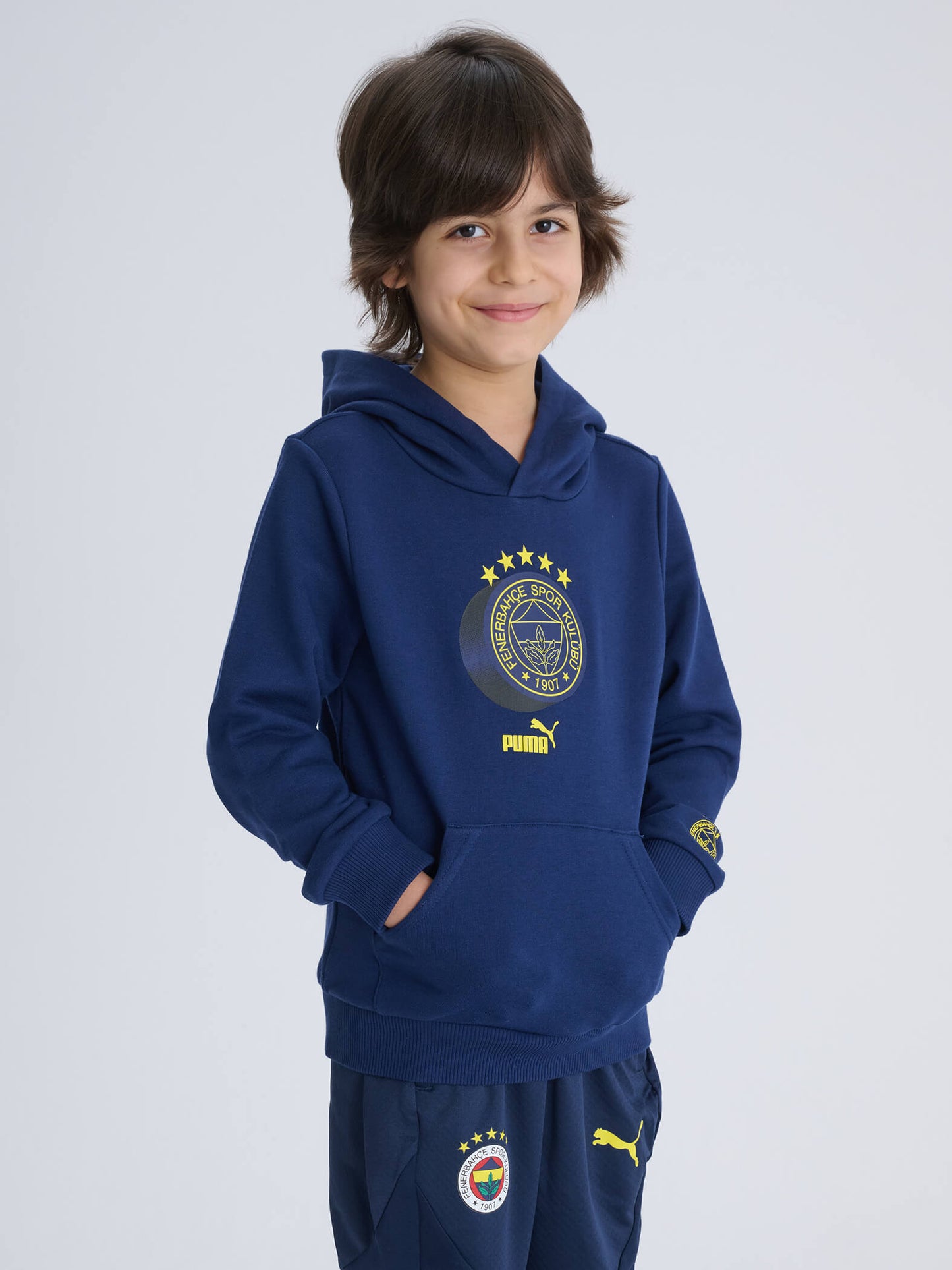 Fenerbahçe Puma Lacivert  Logo Jr Sweatshirt