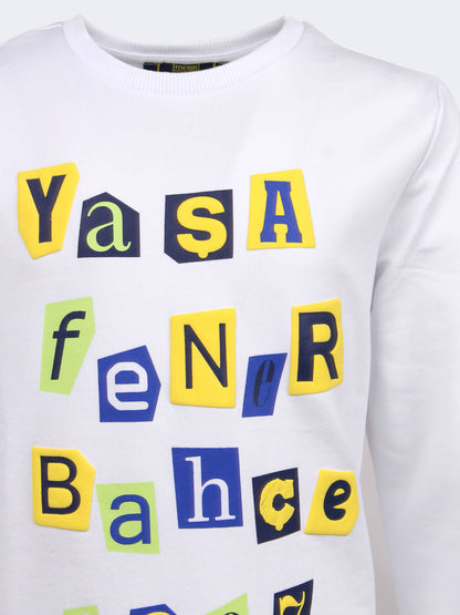 Çocuk Beyaz Tribün Yaşa Fenerbahçe Sweatshirt