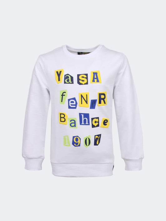 Çocuk Beyaz Tribün Yaşa Fenerbahçe Sweatshirt
