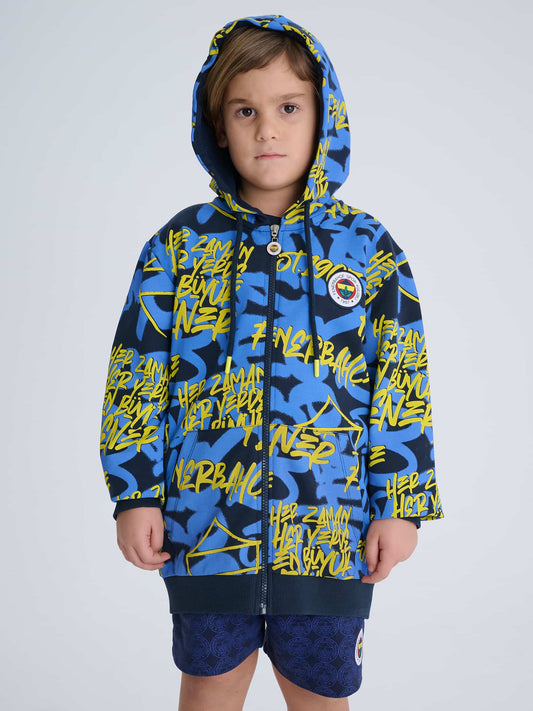 Fenerbahçe 3 Renkli En Büyük Fenerbahçe Tribün Çocuk Sweatshirt