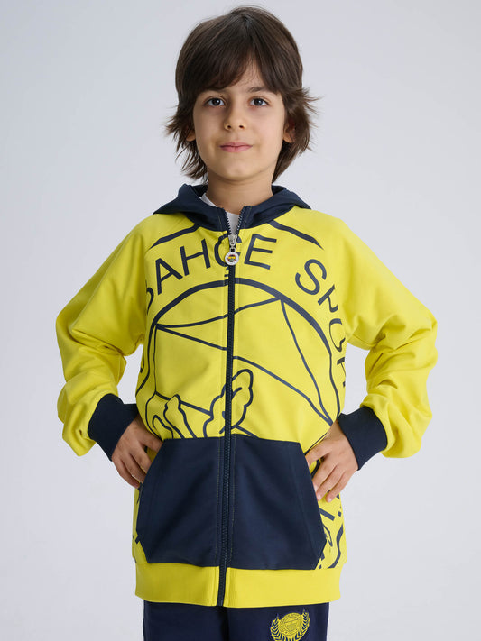 Fenerbahçe Sarı Logolu Tribün Çocuk Sweatshirt