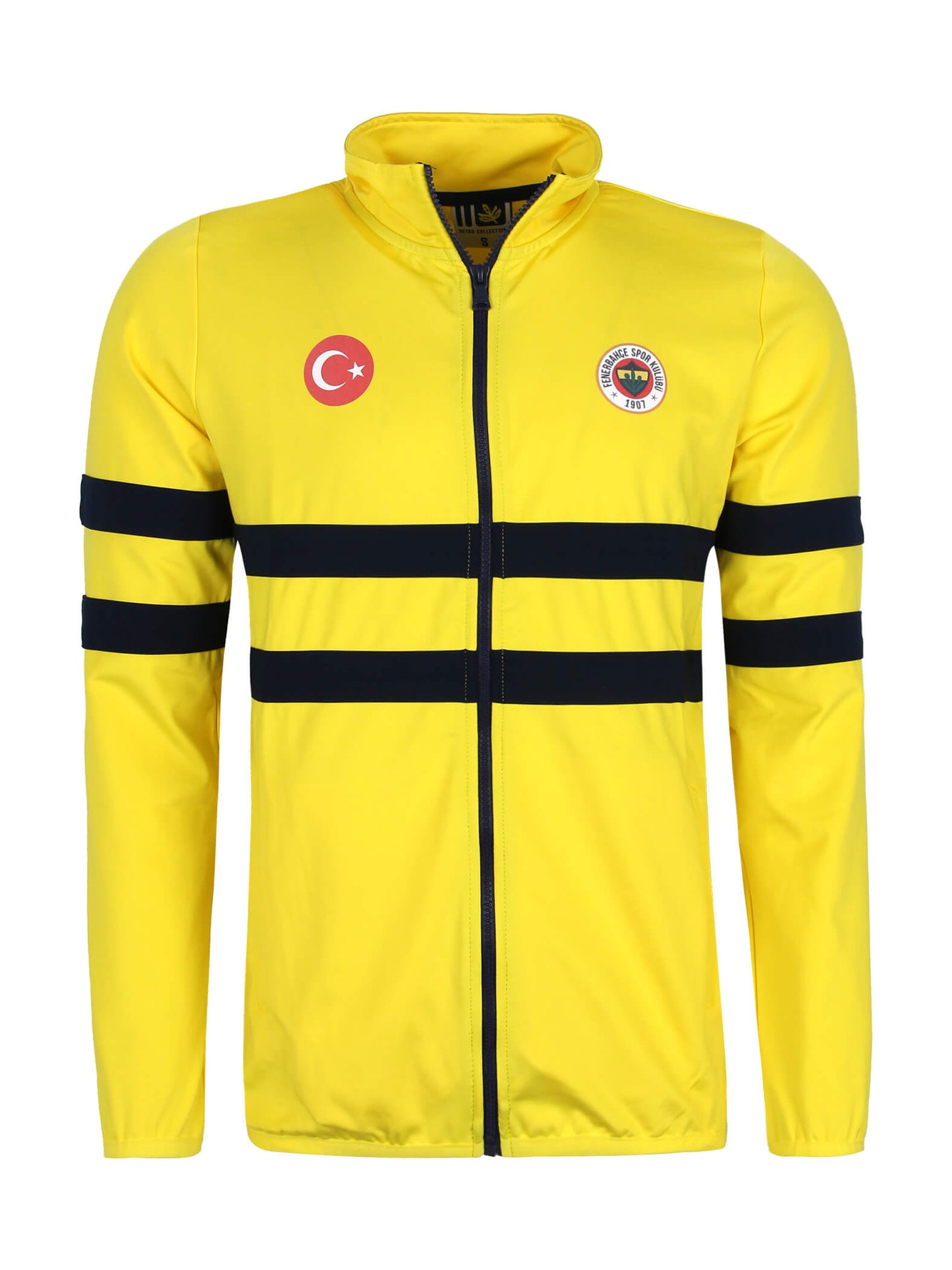 Fenerbahçe Sarı Retro 84/85 Yatay Çizgili Sweatshirt