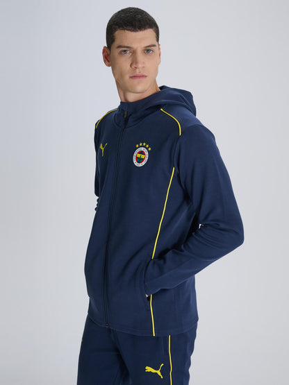 Fenerbahçe Puma Lacivert Kapşonlu Sweatshirt