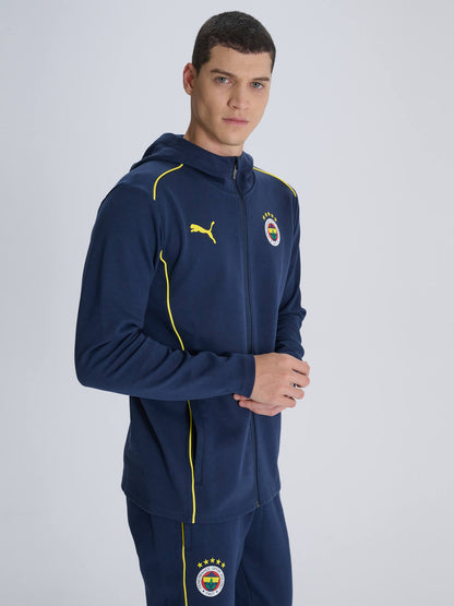 Fenerbahçe Puma Lacivert Kapşonlu Sweatshirt