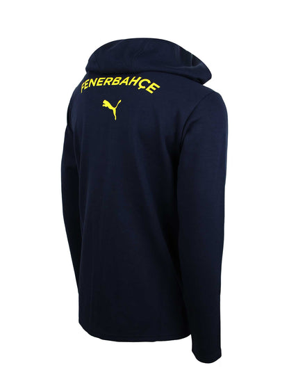 Fenerbahçe Puma Lacivert Kapşonlu Sweatshirt