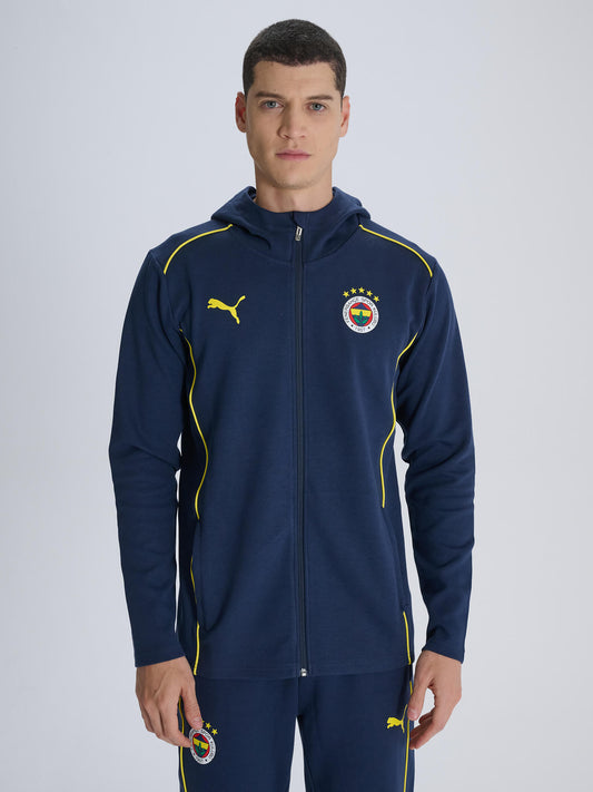 Fenerbahçe Puma Lacivert Kapşonlu Sweatshirt