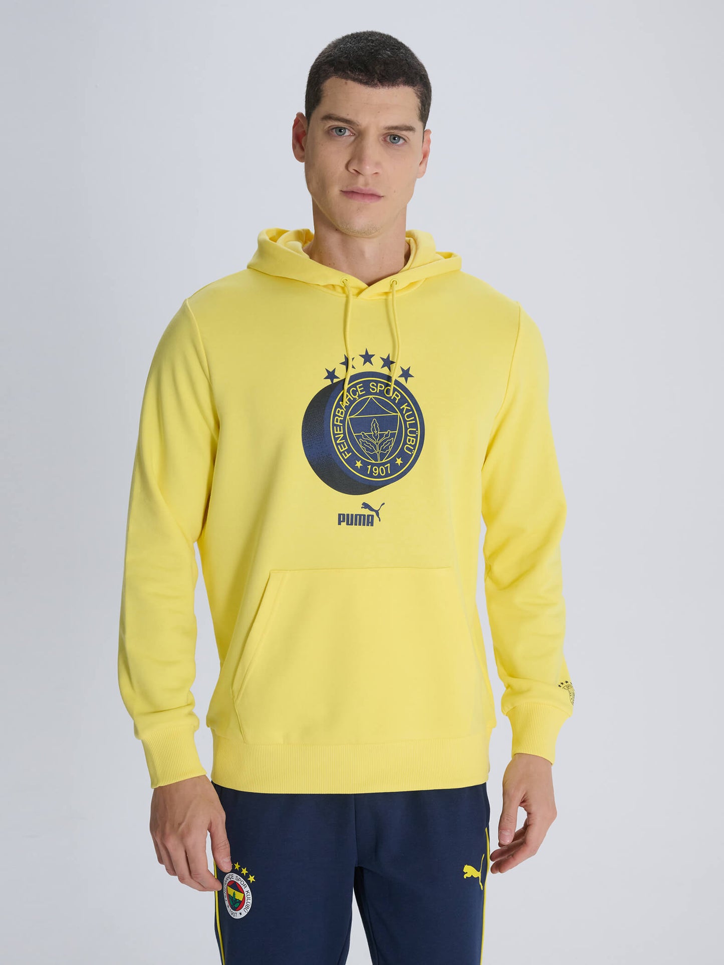 Fenerbahçe Puma Sarı Logo Sweatshirt