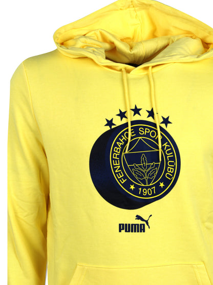 Fenerbahçe Puma Sarı Logo Sweatshirt