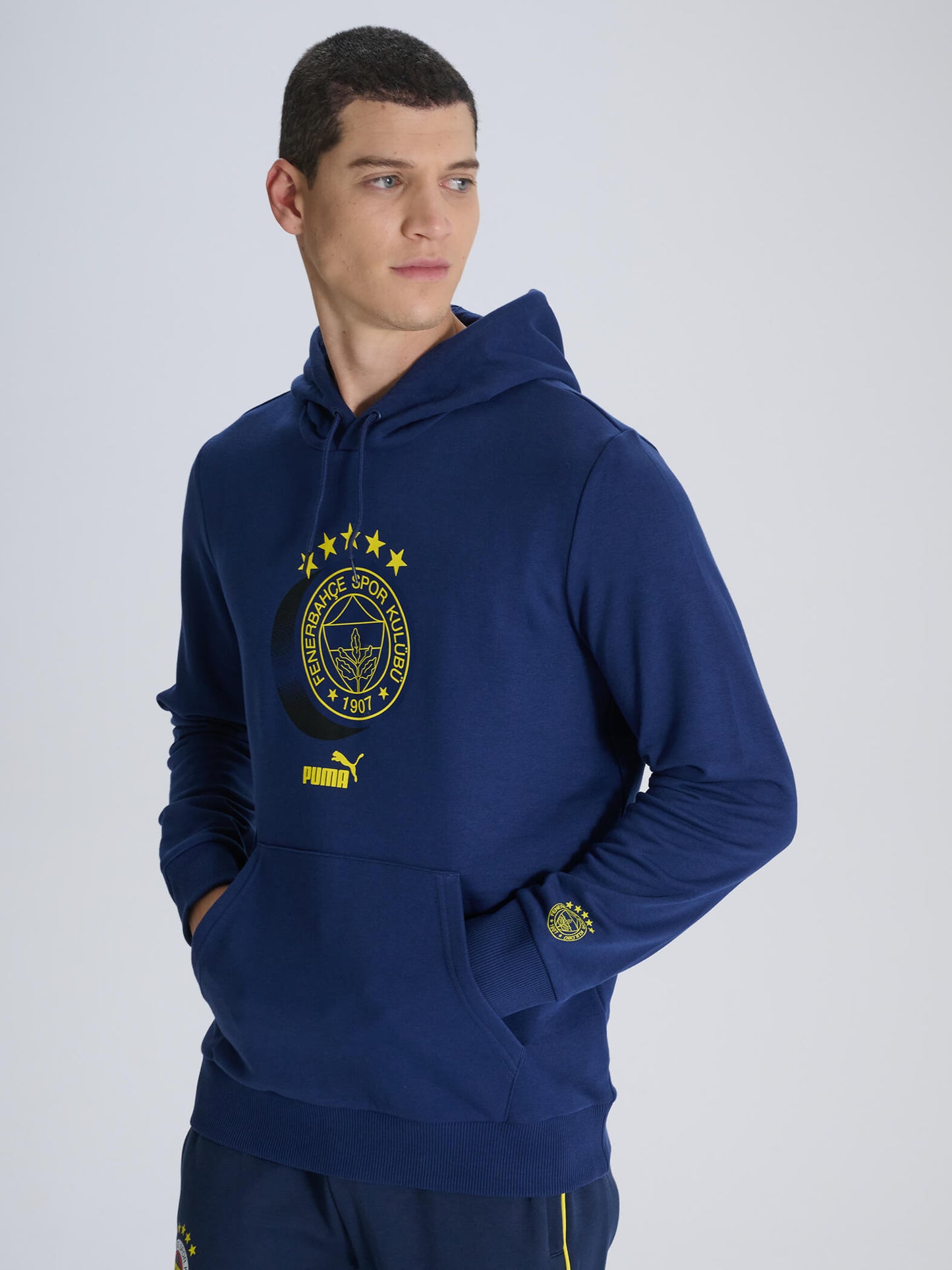 Fenerbahçe Puma Lacivert Logo Sweatshirt