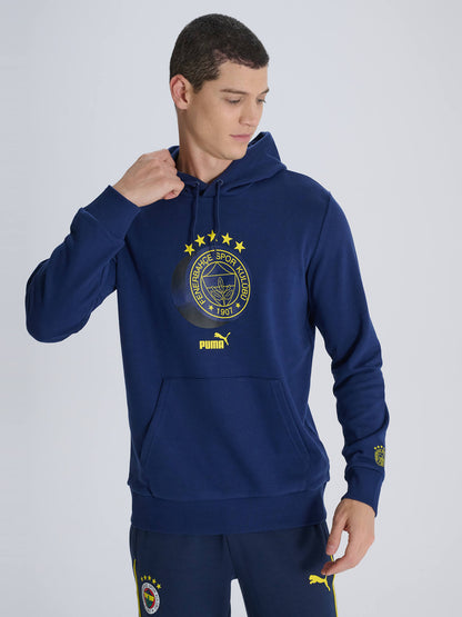 Fenerbahçe Puma Lacivert Logo Sweatshirt