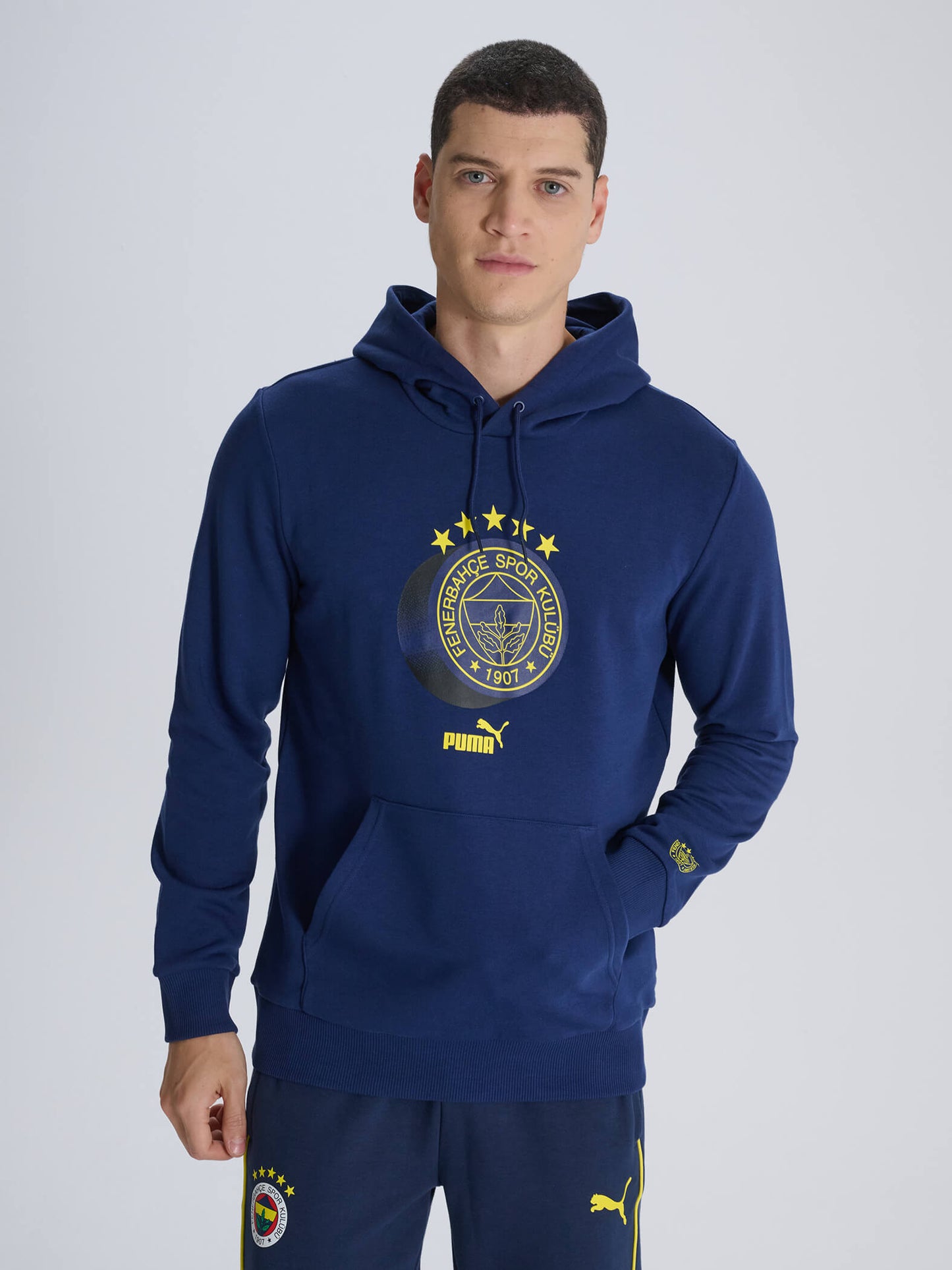 Fenerbahçe Puma Lacivert Logo Sweatshirt