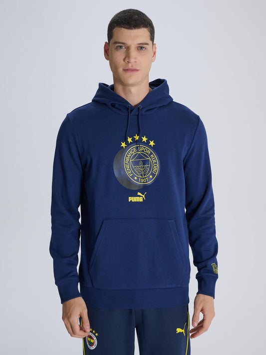 Fenerbahçe Puma Lacivert Logo Sweatshirt