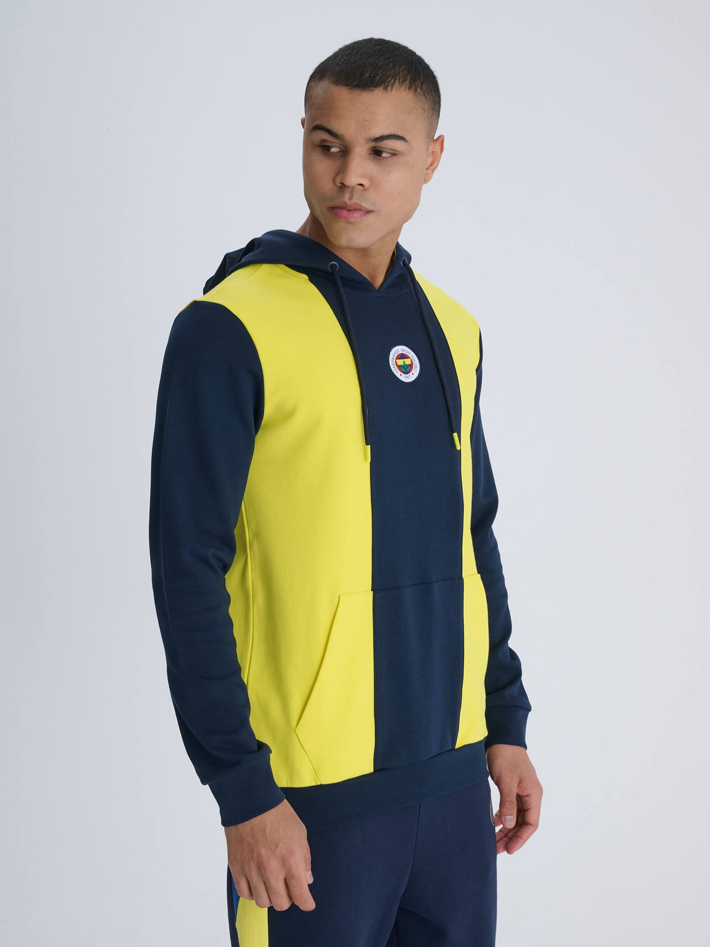 Fenerbahçe Sarı Lacivert Tribün Erkek Sweatshirt