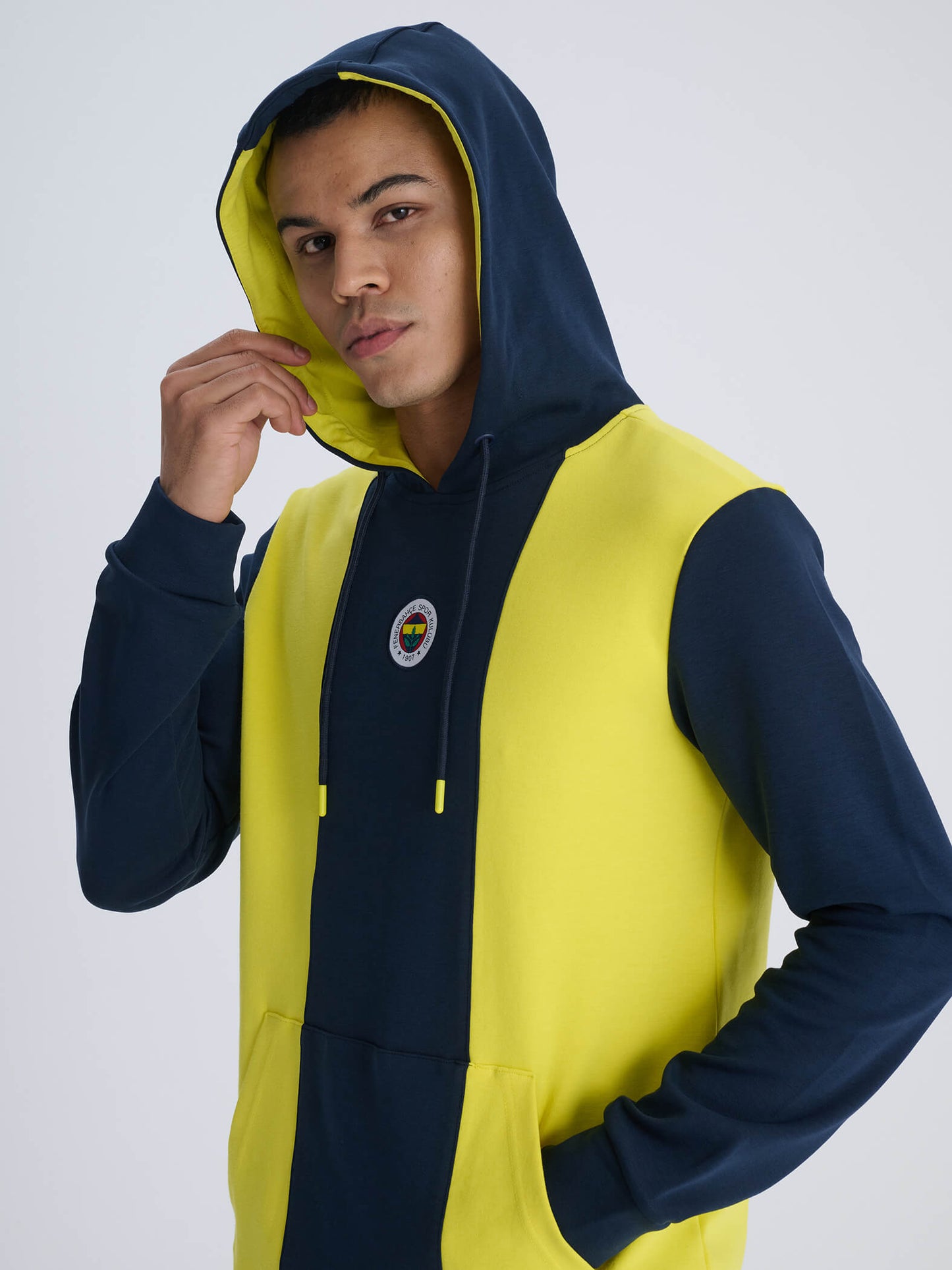 Fenerbahçe Sarı Lacivert Tribün Erkek Sweatshirt