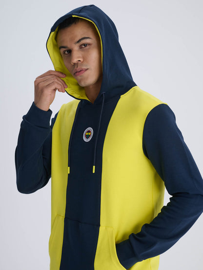 Fenerbahçe Sarı Lacivert Tribün Erkek Sweatshirt