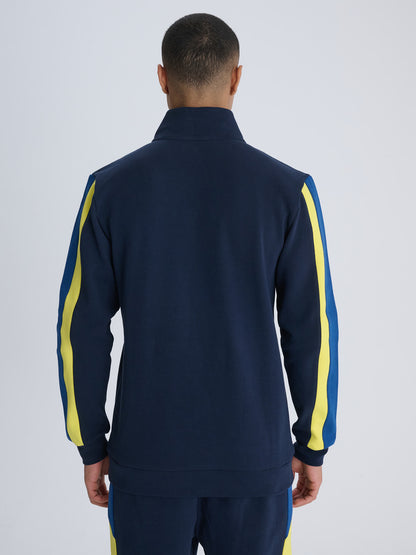 Fenerbahçe Lacivert Tribün Tek Renk Logolu Erkek Sweatshirt